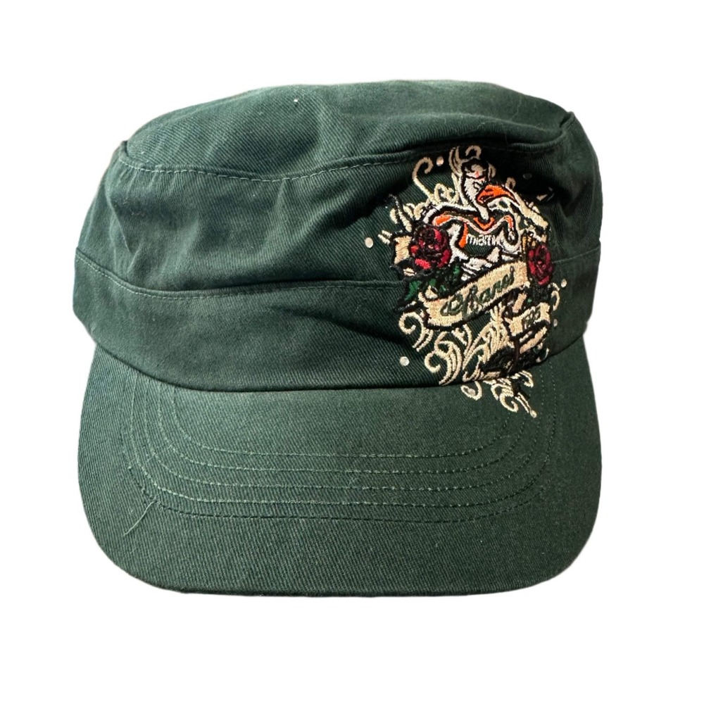 Top of the World Miami Hurricanes Cadet Hat Green Embroidered Rhinestone Cap New - Picture 7 of 7